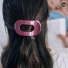 image:imageTELETIES  Medium Flat Round Clip  For MediumThick Hair  For Lounging Travel Yoga amp More  Strong Grip Bendable Teeth Comfortable LayBack Design  All Hair Textures  Wild Side