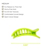 image:imageTELETIES  Medium Flat Round Clip  Ideal for MediumThick Hair  For Lying Down Yoga Driving amp More  Strong Grip Bendable Teeth Comfortable Curved Design  For All Hair Textures  Summer Brights