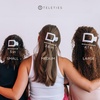 image:imageTELETIES  Medium Flat Square Clip  For Lying Down Yoga Driving amp More  Strong Grip Bendable Teeth Comfortable Curved Design  Ideal for Medium Hair  Spring Collection  Sunny Days AheadSunny Days Ahead