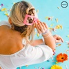 image:imageTELETIES  Medium Flat Square Clip  For Lying Down Yoga Driving amp More  Strong Grip Bendable Teeth Comfortable Curved Design  Ideal for Medium Hair  Spring Collection  Sunny Days AheadCalming Coral