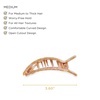 image:imageTELETIES  Medium Flat Square Clip  For Lying Down Yoga Driving amp More  Strong Grip Bendable Teeth Comfortable Curved Design  Ideal for Medium Hair  Spring Collection  Sunny Days AheadSunny Days Ahead