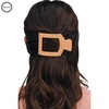 image:imageTELETIES  Medium Flat Square Clip  For Lying Down Yoga Driving amp More  Strong Grip Bendable Teeth Comfortable Curved Design  Ideal for Medium Hair  Spring Collection  Sunny Days AheadSunny Days Ahead