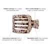 image:imageTELETIES  Medium Flat Square Clip  For Lying Down Yoga Driving amp More  Strong Grip Bendable Teeth Comfortable Curved Design  Ideal for Medium Hair  Core Collection  Blonde TortoiseBlonde Tortoise