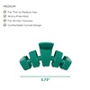 image:imageTELETIES  Medium Hair Clip  For Thin to MediumThick Hair  Claw Clips for Women  Strong Grip Bendable Teeth Comfortable Curved Design  For All Hair Textures  Holiday  Fir RealFir Real