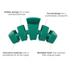 image:imageTELETIES  Medium Hair Clip  For Thin to MediumThick Hair  Claw Clips for Women  Strong Grip Bendable Teeth Comfortable Curved Design  For All Hair Textures  Holiday  Fir RealFir Real