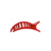 image:imageTELETIES  Medium Heart Flat Clip  For MediumThick Hair  For Lounging Travel Yoga amp More Strong Grip Bendable Teeth Comfortable LayBack Design All Hair Textures  Valentines  Red Heart
