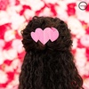 image:imageTELETIES  Medium Heart to Heart Flat Clip  For MediumThick Hair  For Lounging Travel Yoga amp More Strong Grip Bendable Teeth Comfortable LayBack Design All Hair Textures Valentines PinkMedium  Pink