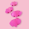 image:imageTELETIES  Medium Heart to Heart Flat Clip  For MediumThick Hair  For Lounging Travel Yoga amp More Strong Grip Bendable Teeth Comfortable LayBack Design All Hair Textures Valentines PinkMedium  Pink