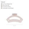 image:imageTELETIES  Medium Open Hair Clip  For Thin to MediumThick Hair  Strong Grip Bendable Teeth Comfortable Cutout Design  All Hair Textures  Jet BlackCoconut White