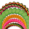 image:imageTELETIES  Mixed Spiral Hair Coils  Halloween Collection  Ponytail Holder Hair Ties for Women  Phone Cord Hair Ties  Strong Grip No Rip Water Resistant No Crease  Mixed 5 pack  Fright NightFright Night