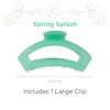 image:imageTELETIES  Open Large Hair Clip  For Thick to SuperThick Hair  Claw Clips for Women  Strong Grip Bendable Teeth Comfortable Curved Design  For All Textures  Spring  Lavender MistSpring Splash  Large