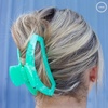 image:imageTELETIES  Open Large Hair Clip  For Thick to SuperThick Hair  Claw Clips for Women  Strong Grip Bendable Teeth Comfortable Curved Design  For All Textures  Spring  Lavender MistSpring Splash  Large