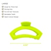image:imageTELETIES  Open Large Hair Clip  For Thick to SuperThick Hair  Strong Grip Bendable Teeth Comfortable Curved Design  For All Textures  Summer SkySummer Brights