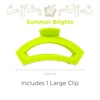 image:imageTELETIES  Open Large Hair Clip  For Thick to SuperThick Hair  Strong Grip Bendable Teeth Comfortable Curved Design  For All Textures  Summer SkySummer Brights