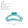 image:imageTELETIES  Open Large Hair Clip  Spring Collection  Hair Claw Clips for Women  Strong Grip Bendable Teeth Curved Design  For All Hair Types and Textures  Totally Turquoise