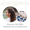 image:imageTELETIES  Open Medium Hair Clip  Fall Collection  Hair Claw Clips for Women  Strong Grip Bendable Teeth Curved Design  For All Hair Types and Textures  Silver FlamesSilver Flames