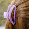 image:imageTELETIES  Open Medium Hair Clip  For Thin to MediumThick Hair  Claw Clips for Women  Strong Grip Bendable Teeth Comfortable Curved Design  For All Textures  Spring  Lavender MistLavender Mist  Medium