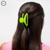 image:imageTELETIES  Open Small Hair Clip  For Thin or Short Hair  Claw Clips for Women  Strong Grip Bendable Teeth Comfortable Curved Design  For All Textures  Tropical PunchSummer Brights