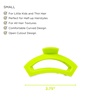 image:imageTELETIES  Open Small Hair Clip  For Thin or Short Hair  Claw Clips for Women  Strong Grip Bendable Teeth Comfortable Curved Design  For All Textures  Tropical PunchSummer Brights