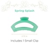 image:imageTELETIES  Open Small Hair Clip  For Thin or Short Hair  Claw Clips for Women  Strong Grip Bendable Teeth Comfortable Curved Design  For All Textures  Spring  DreamsicleSpring Splash  Small