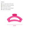 image:imageTELETIES  Open Small Hair Clip  For Thin or Short Hair  Claw Clips for Women  Strong Grip Bendable Teeth Comfortable Curved Design  For All Textures  Tropical PunchTropical Punch