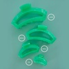 image:imageTELETIES  Open Small Hair Clip  For Thin or Short Hair  Claw Clips for Women  Strong Grip Bendable Teeth Comfortable Curved Design  For All Textures  Spring  DreamsicleSpring Splash  Small
