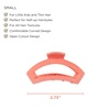 image:imageTELETIES  Open Small Hair Clip  For Thin or Short Hair  Claw Clips for Women  Strong Grip Bendable Teeth Comfortable Curved Design  For All Textures  Spring  DreamsicleDreamsicle  Small