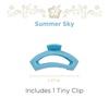 image:imageTELETIES  Open Tiny Hair Clip  For Super Thin Hair Little Kids Halfup Hairstyles  Strong Grip Bendable Teeth Comfortable Curved Design  For All Hair Textures  Summer SkySummer Sky