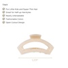 image:imageTELETIES  Open Tiny Hair Clip For Super Thin Hair Little Kids Halfup Hairstyles  Strong Grip Bendable Teeth Comfortable Curved Design Mini Claw Clip  Spring  Blue LagoonSoft Surf  Tiny