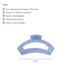 image:imageTELETIES  Open Tiny Hair Clip For Super Thin Hair Little Kids Halfup Hairstyles  Strong Grip Bendable Teeth Comfortable Curved Design Mini Claw Clip  Spring  Blue LagoonBlue Lagoon  Tiny