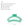 image:imageTELETIES  Open Tiny Hair Clip For Super Thin Hair Little Kids Halfup Hairstyles  Strong Grip Bendable Teeth Comfortable Curved Design Mini Claw Clip  Spring  Blue LagoonSpring Splash  Tiny