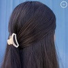 image:imageTELETIES  Open Tiny Hair Clip For Super Thin Hair Little Kids Halfup Hairstyles  Strong Grip Bendable Teeth Comfortable Curved Design Mini Claw Clip  Spring  Blue LagoonSoft Surf  Tiny