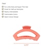 image:imageTELETIES  Open Tiny Hair Clip For Super Thin Hair Little Kids Halfup Hairstyles  Strong Grip Bendable Teeth Comfortable Curved Design Mini Claw Clip  Spring  Blue LagoonDreamsicle  Tiny