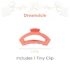 image:imageTELETIES  Open Tiny Hair Clip For Super Thin Hair Little Kids Halfup Hairstyles  Strong Grip Bendable Teeth Comfortable Curved Design Mini Claw Clip  Spring  Blue LagoonDreamsicle  Tiny