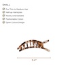 image:imageTELETIES  Small Flat Rectangle Clip  For ThinMedium Hair  For Lounging Travel Yoga amp More  Strong Grip Bendable Teeth Comfortable LayBack Design  All Hair Textures  TortoiseBlonde Tortoise