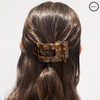 image:imageTELETIES  Small Flat Rectangle Clip  For ThinMedium Hair  For Lounging Travel Yoga amp More  Strong Grip Bendable Teeth Comfortable LayBack Design  All Hair Textures  TortoiseTortoise