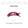image:imageTELETIES  Small Flat Round Clip  For ThinMedium Hair  For Lounging Travel Yoga amp More  Strong Grip Bendable Teeth Comfortable LayBack Design  All Hair Textures  Wild SideWild Side