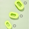 image:imageTELETIES  Small Flat Round Clip  Ideal for ThinMedium Hair  For Lying Down Yoga Driving amp More  Strong Grip Bendable Teeth Comfortable Curved Design  For All Hair Textures  Summer BrightsSummer Brights