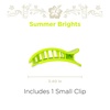 image:imageTELETIES  Small Flat Round Clip  Ideal for ThinMedium Hair  For Lying Down Yoga Driving amp More  Strong Grip Bendable Teeth Comfortable Curved Design  For All Hair Textures  Summer BrightsSummer Brights