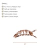 image:imageTELETIES  Small Flat Square Clip  For Lying Down Yoga Driving amp More  Strong Grip Bendable Teeth Comfortable Curved Design  Ideal for ThinMedium Hair  Core Collection  Almond BeigeBlonde Tortoise