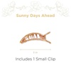 image:imageTELETIES  Small Flat Square Clip  For Lying Down Yoga Driving amp More  Strong Grip Bendable Teeth Comfortable Curved Design  Ideal for ThinMedium Hair  Spring Collection  Calming CoralSunny Days Ahead