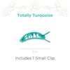 image:imageTELETIES  Small Flat Square Clip  For Lying Down Yoga Driving amp More  Strong Grip Bendable Teeth Comfortable Curved Design  Ideal for ThinMedium Hair  Spring Collection  Calming CoralTotally Turquoise