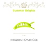 image:imageTELETIES  Small Flat Square Clip  Ideal for ThinMedium Hair  For Lying Down Yoga Driving amp More  Strong Grip Bendable Teeth Comfortable Curved Design  For All Hair Textures  Summer BrightsSummer Brights