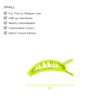 image:imageTELETIES  Small Flat Square Clip  Ideal for ThinMedium Hair  For Lying Down Yoga Driving amp More  Strong Grip Bendable Teeth Comfortable Curved Design  For All Hair Textures  Summer BrightsSummer Brights
