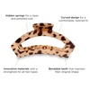image:imageTELETIES  Small Open Hair Clip  Hair Claw Clips for Women  Strong Grip Bendable Teeth Comfortable Cutout Design  For Thin to Medium Thick Hair  All Hair Types amp Textures  Jet BlackBlonde Tortoise
