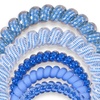 image:imageTELETIES  Small Spiral Hair Coils  For ThinMedium Hair  Ponytail Holder for Women  Phone Cord Hair Ties  Strong Grip No Rip Water Resistant No Crease  Holiday  3 pack  Secret SantaMixed  Drop it like a Dreidel
