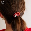 image:imageTELETIES  Small Spiral Hair Coils  For ThinMedium Hair  Ponytail Holder for Women  Phone Cord Hair Ties  Strong Grip No Rip Water Resistant No Crease  Holiday  3 pack  Secret SantaSmall  Naughty or Nice