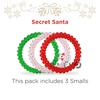 image:imageTELETIES  Small Spiral Hair Coils  For ThinMedium Hair  Ponytail Holder for Women  Phone Cord Hair Ties  Strong Grip No Rip Water Resistant No Crease  Holiday  3 pack  Secret SantaSmall  Secret Santa