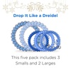 image:imageTELETIES  Small Spiral Hair Coils  For ThinMedium Hair  Ponytail Holder for Women  Phone Cord Hair Ties  Strong Grip No Rip Water Resistant No Crease  Holiday  3 pack  Secret SantaMixed  Drop it like a Dreidel