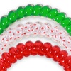 image:imageTELETIES  Small Spiral Hair Coils  For ThinMedium Hair  Ponytail Holder for Women  Phone Cord Hair Ties  Strong Grip No Rip Water Resistant No Crease  Holiday  3 pack  Secret SantaSmall  Secret Santa